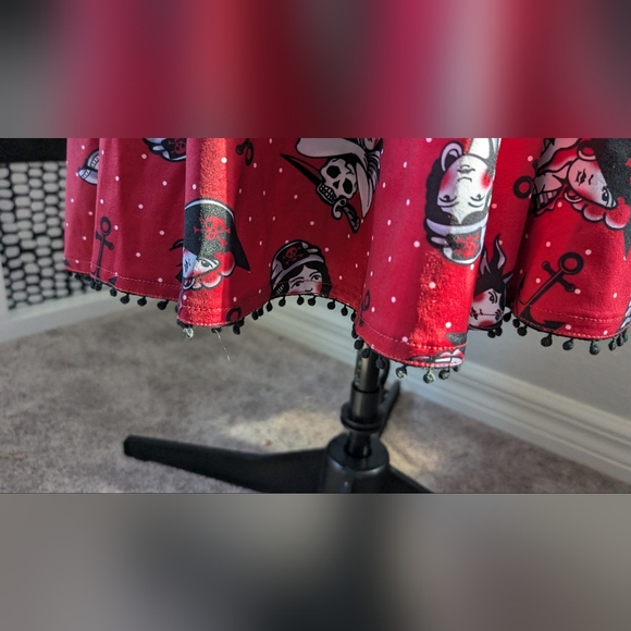 Sourpuss pirate red dress NWOT XL - Picture 2 of 5